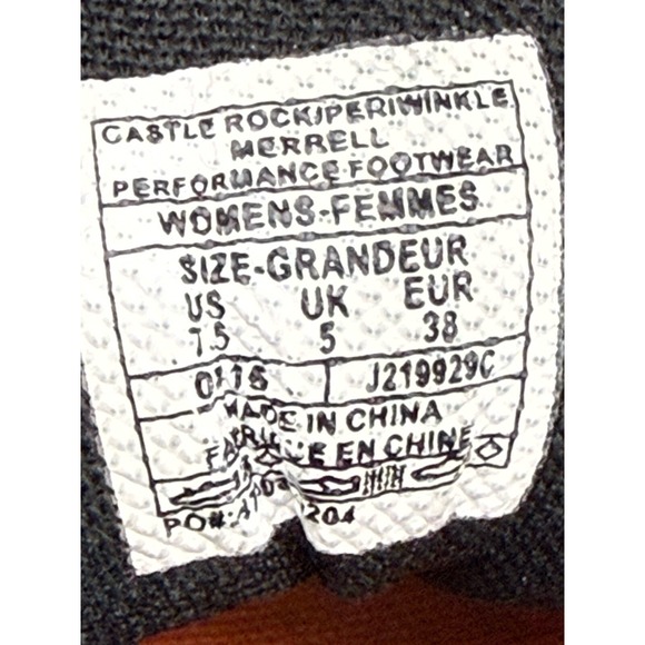 MERRELL Energis‎ Castle Rock Periwinkle WP Hiking Suede Mesh Women's Size 7.5 - Picture 12 of 12